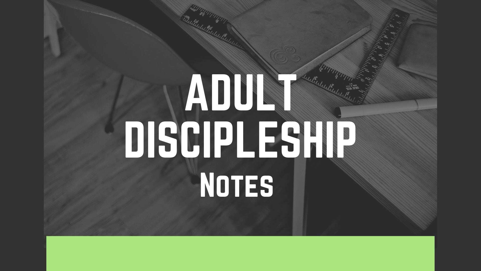 Adult Discipleship Notes hover