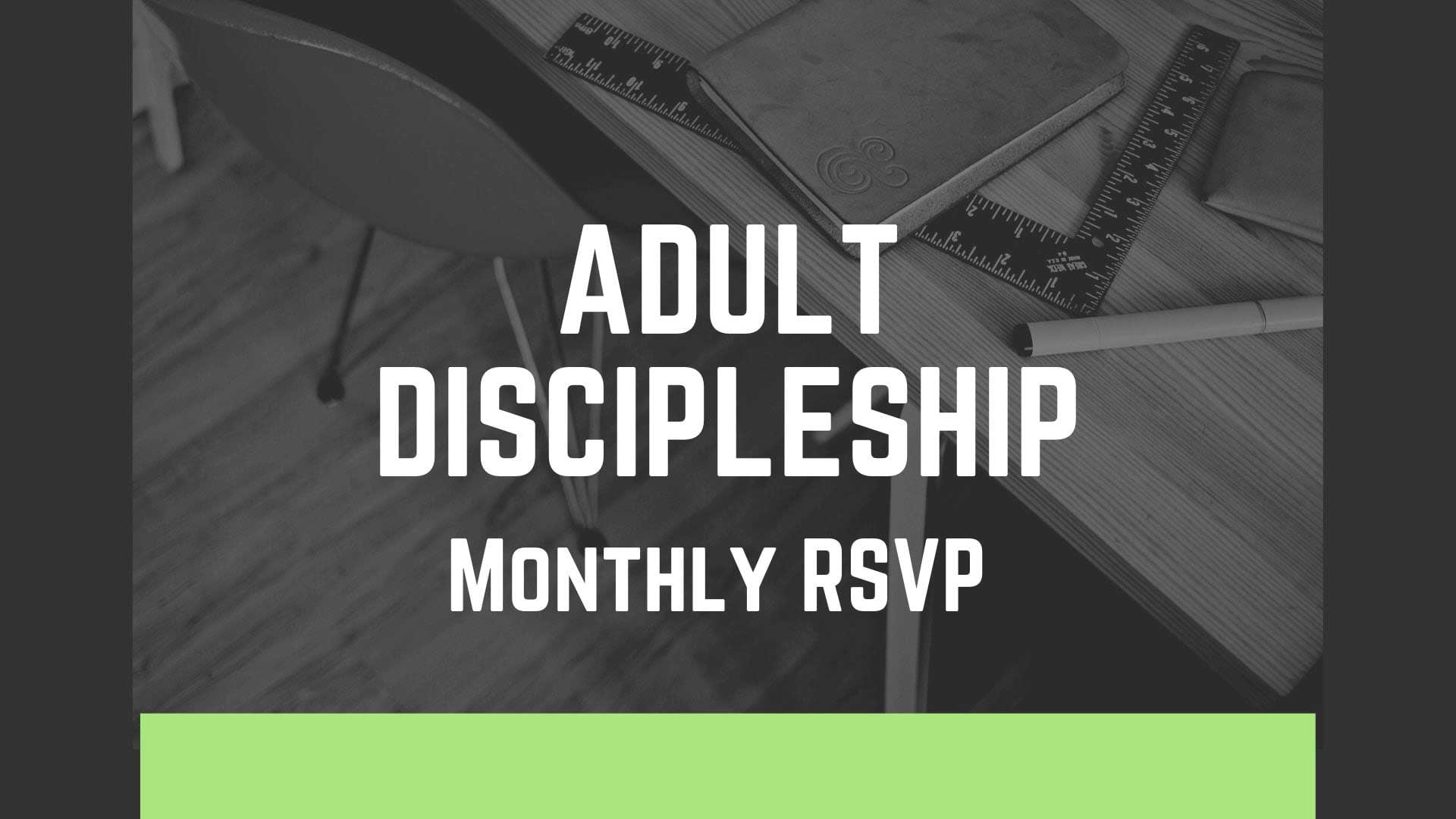 Adult Discipleship RSVP hover